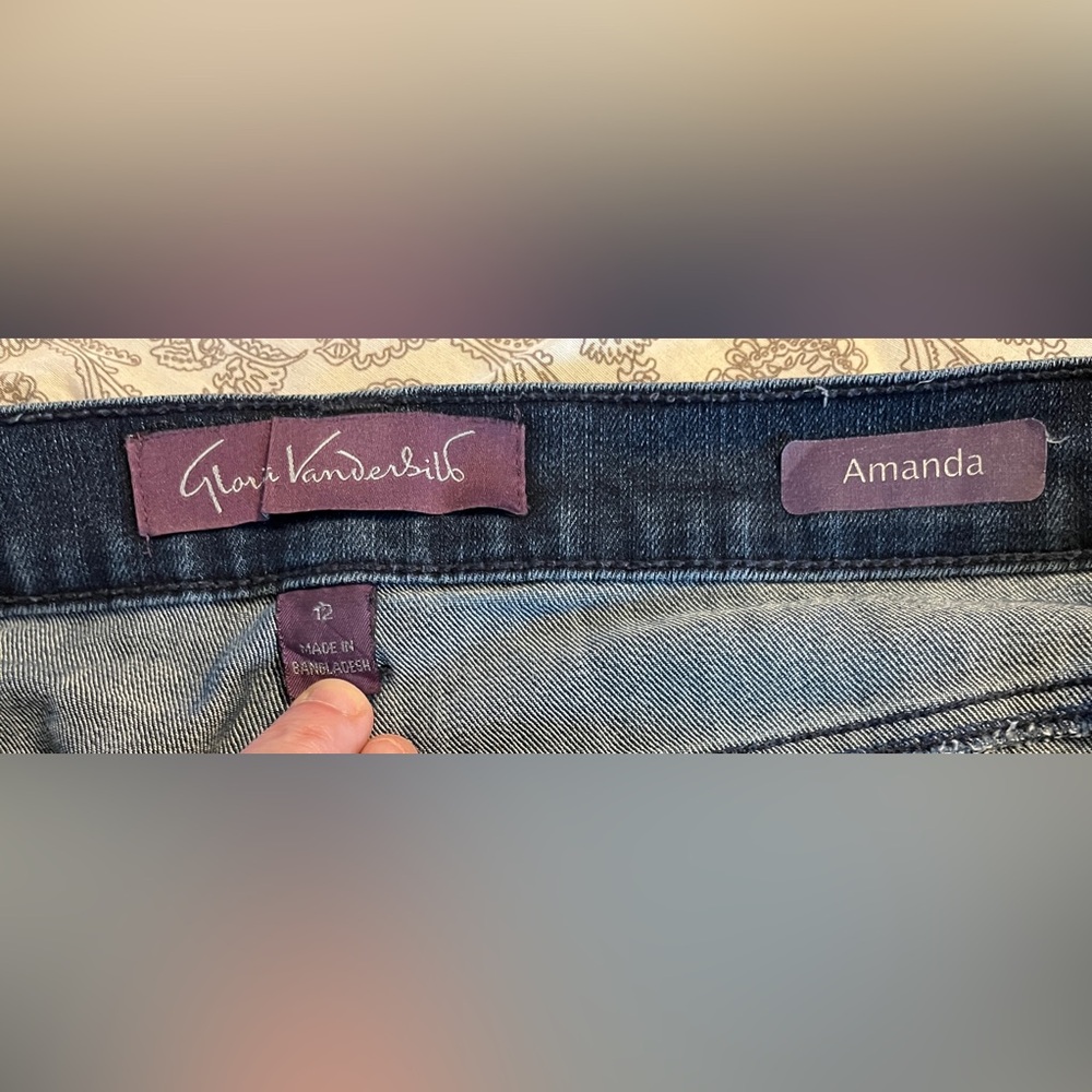 Gloria Vanderbilt Amanda Jean Size 12 - Picture 3 of 3
